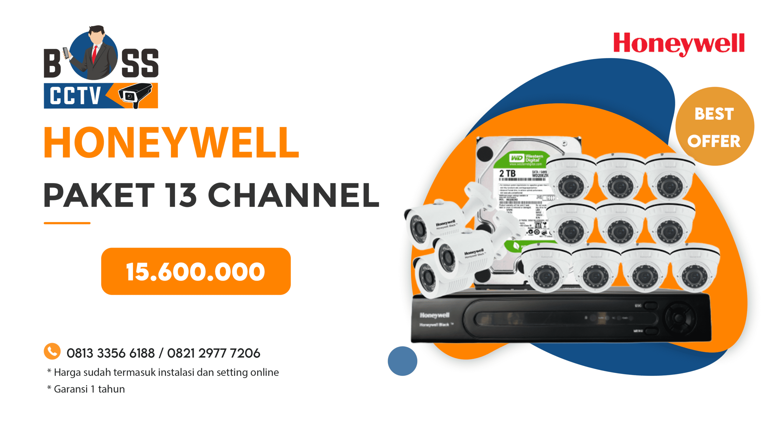 Paket CCTV Honeywell 13 CH