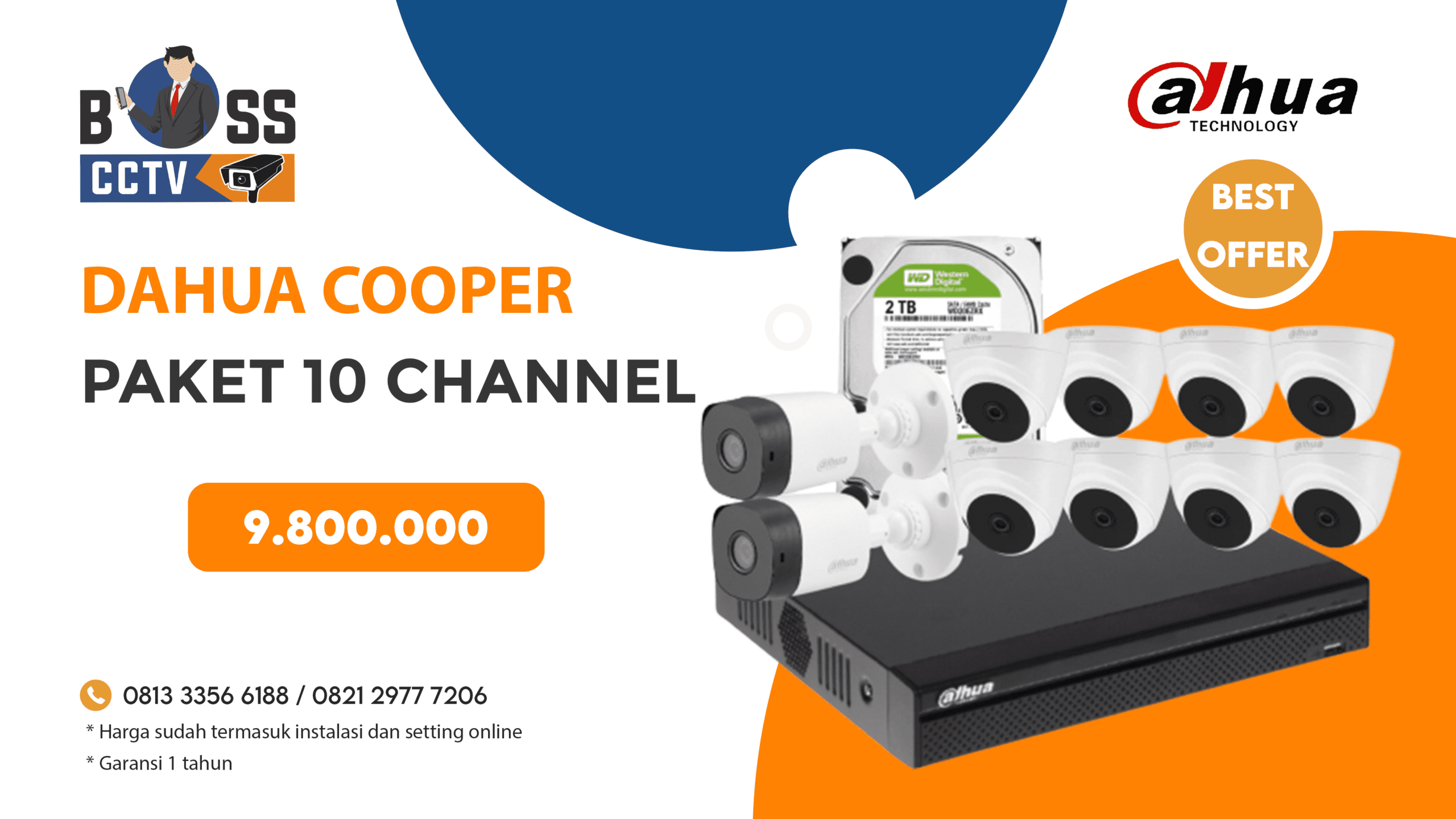 Paket CCTV Dahua Cooper 2 CH