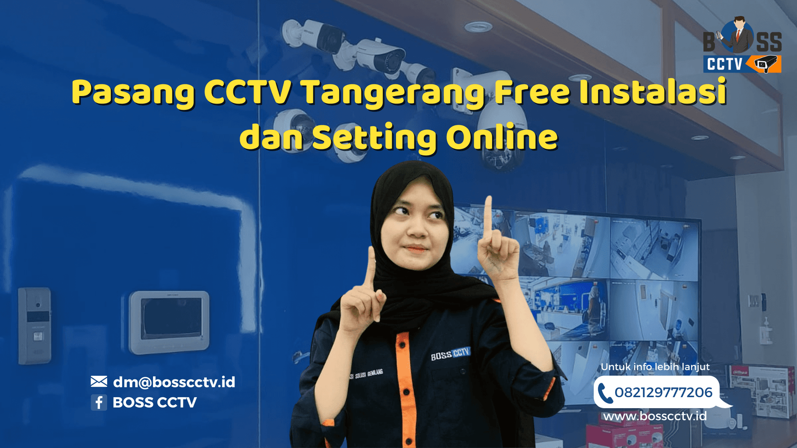 Pasang CCTV Tangerang Raya Free Instalasi dan Setting Online