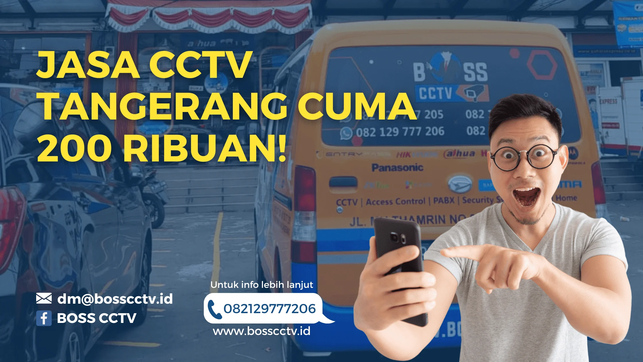 Jasa CCTV Tangerang Cuma 200 Ribuan BOSS CCTV