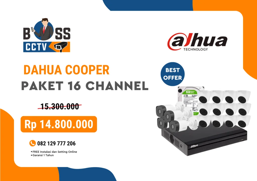 jual cctv dahua 16 kamera