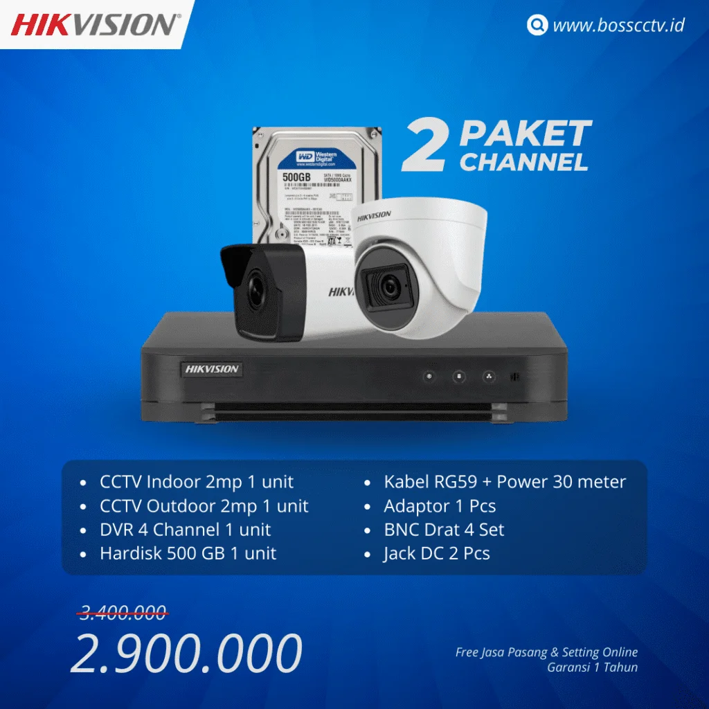 Harga cctv hikvision sales outdoor