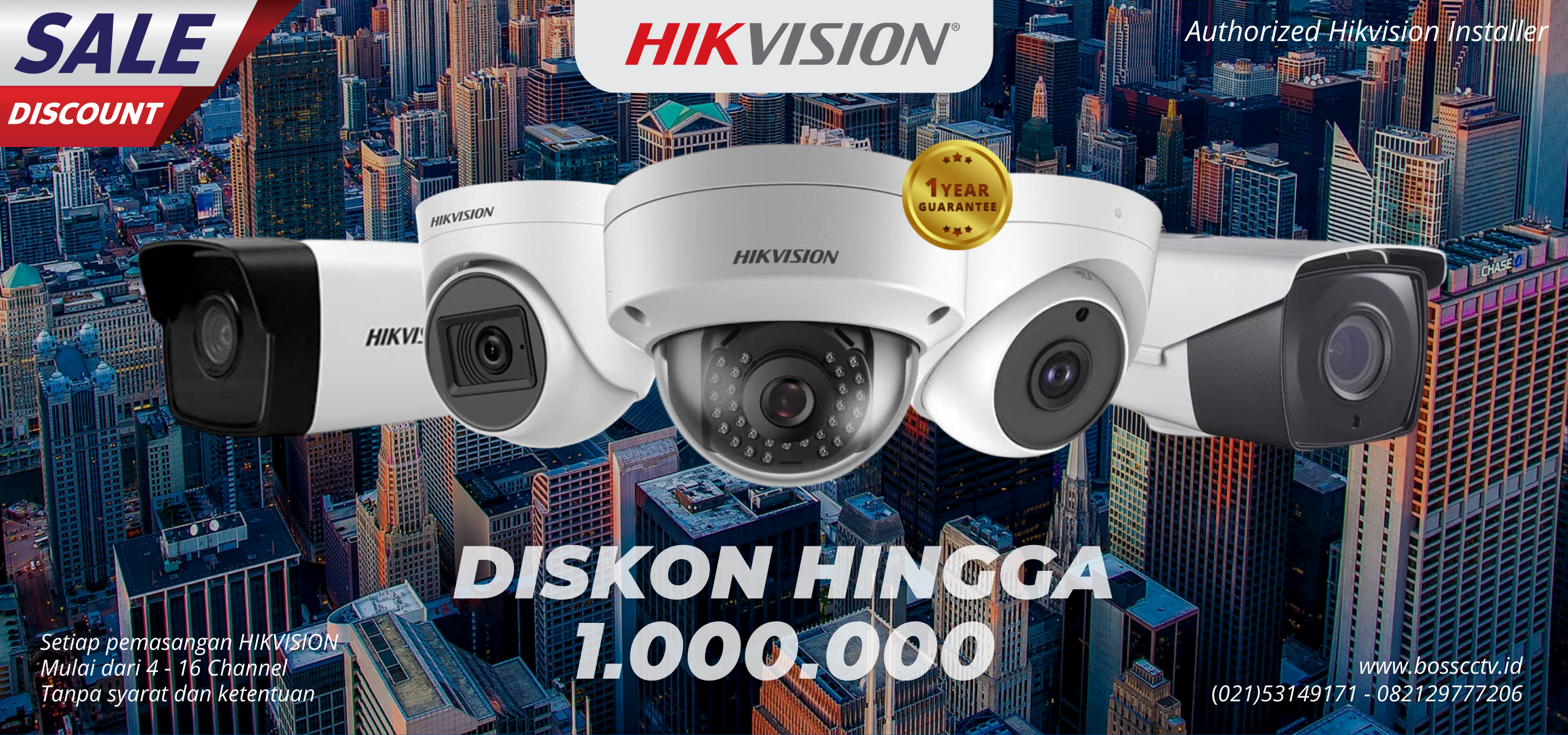 paket cctv hikvision