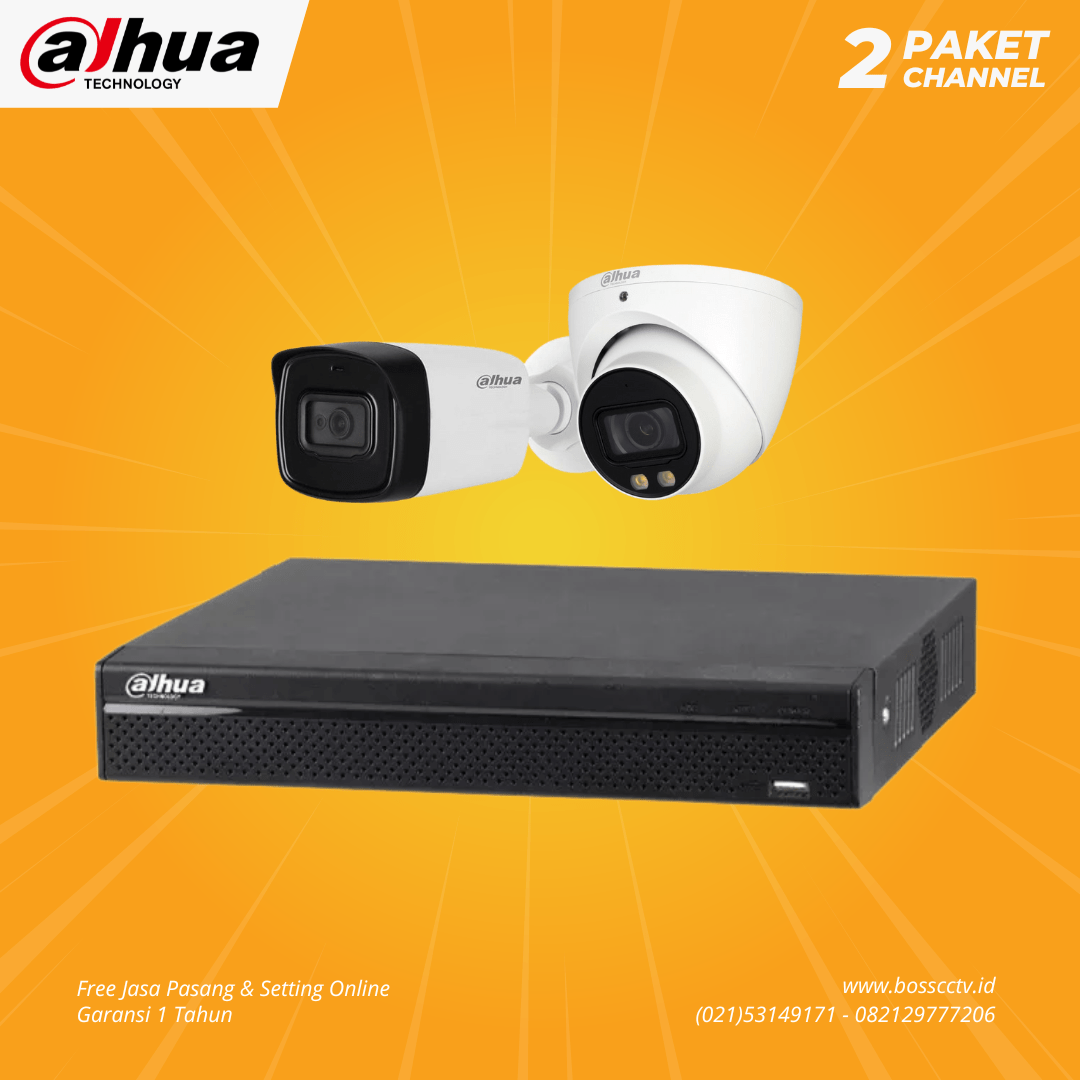 cctv dahua 2 channel