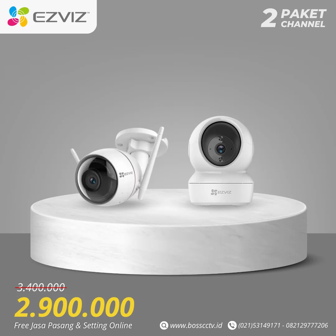 paket cctv wireless 2 kamera