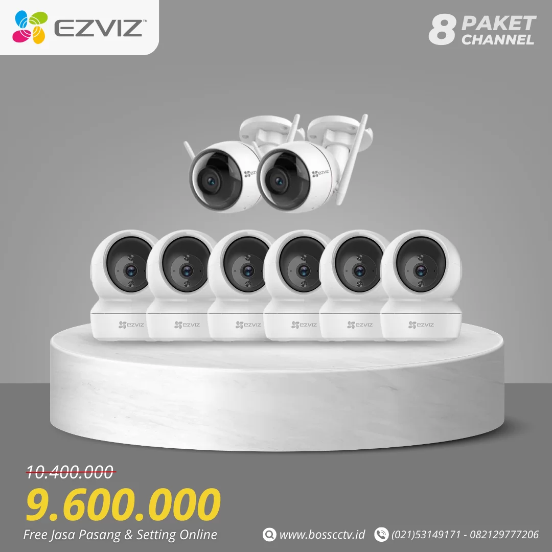 paket cctv wireless 6 kamera